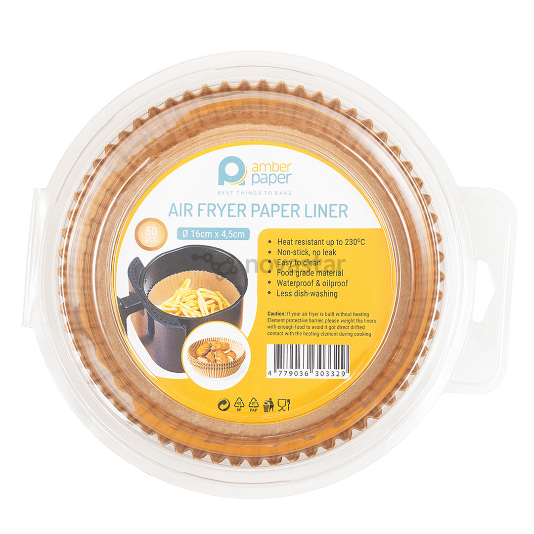 Amber Paper, 50 шт., 16 x 4,5 см - Бумажные формы для аэрогриля