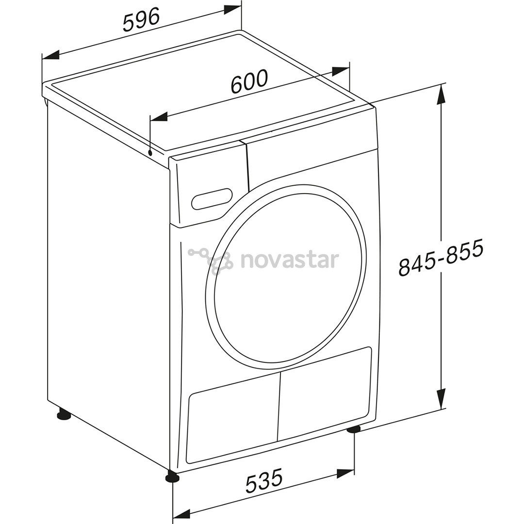 Miele 125 Gala Edition, 9 kg, gylis 64,3 cm - Džiovyklė