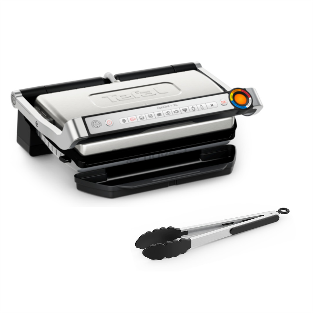 Tefal OptiGrill+ XL, 2000 W, nerūdijančio plieno - Elektrinis grilis