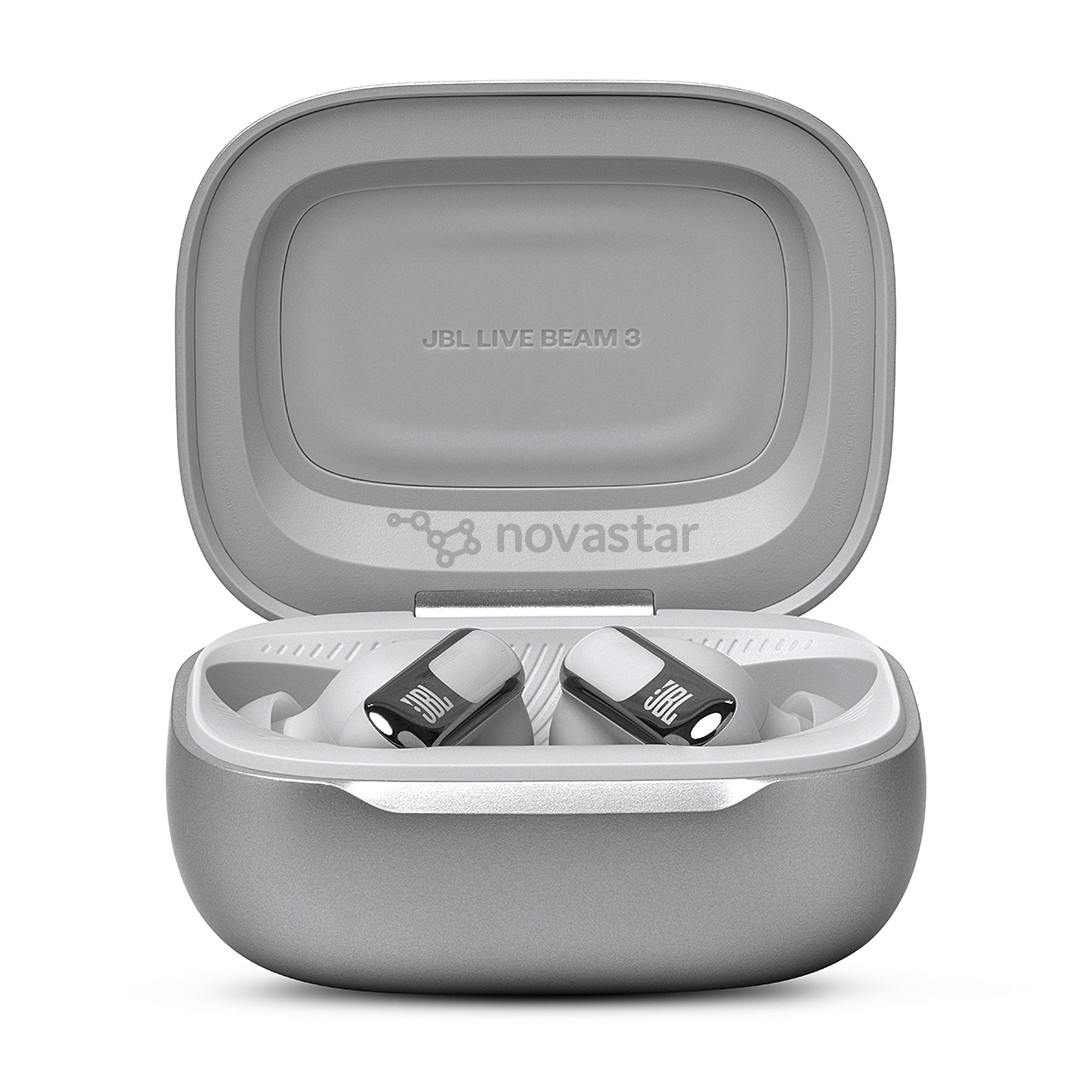 JBL Live Beam 3, sidabrinės - Belaidės ausinės