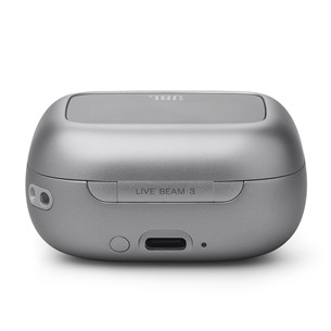 JBL Live Beam 3, sidabrinės - Belaidės ausinės