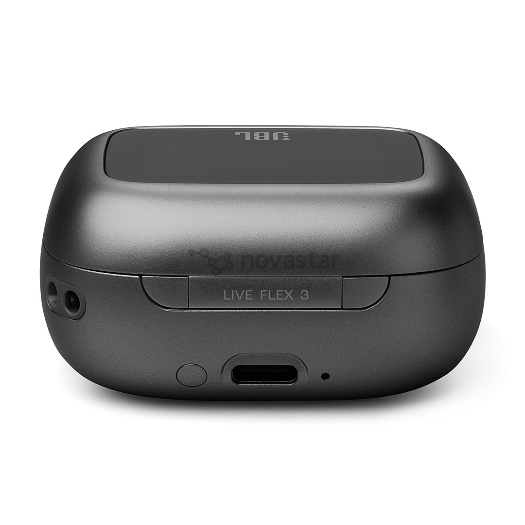 JBL Live Flex 3, juodos - Belaidės ausinės