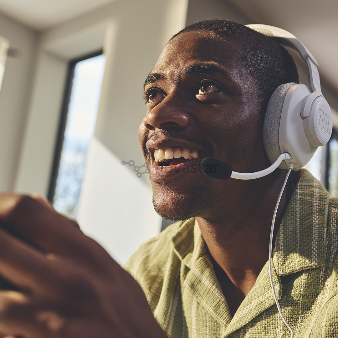 JBL Quantum 100M2, baltos - Ausinės