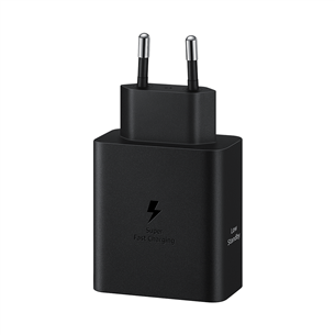 Samsung Dual USB-C, 50 W, juodas - Adapteris