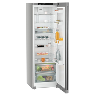 Šaldytuvas + Šaldiklis Liebherr, 399 L + 277 L, aukštis 186 cm, sidabrinės spalvos