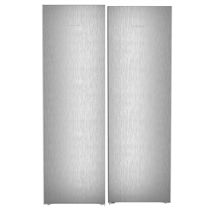 Šaldytuvas + Šaldiklis Liebherr, 399 L + 277 L, aukštis 186 cm, sidabrinės spalvos XRFSD5220