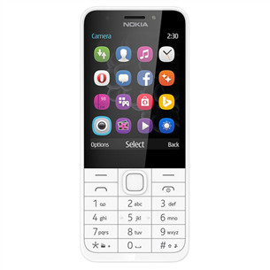 Nokia 230 Dual SIM, baltas - Mobilus telefonas
