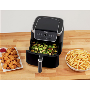 Ninja Air Fryer PRO 4.7 L, 1750 W, juoda - Karšto oro gruzdintuvė