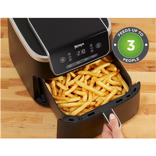 Ninja Air Fryer PRO 4.7 L, 1750 W, juoda - Karšto oro gruzdintuvė
