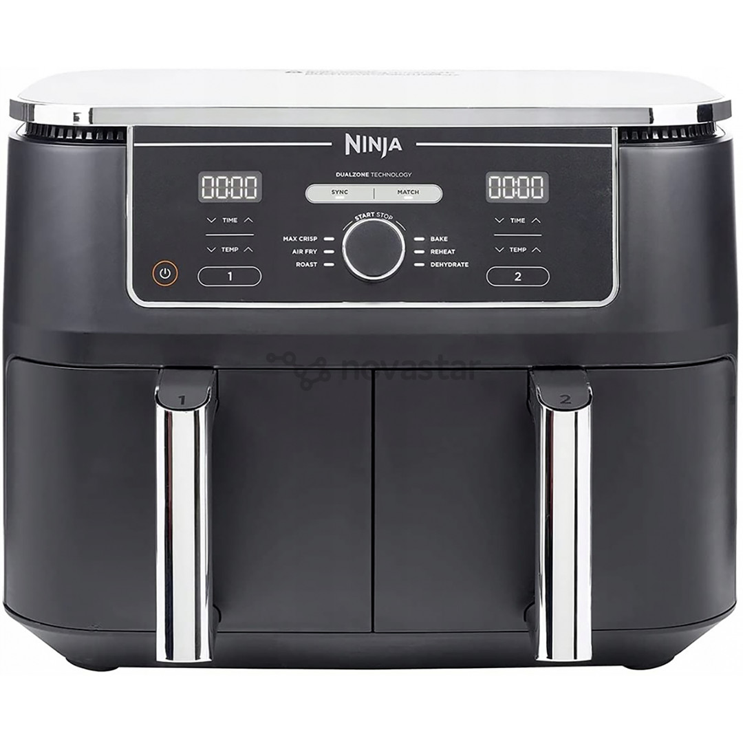 Karšto oro gruzdintuvė Ninja Foodi MAX Dual Zone AF400EU, 9.5 l, juoda