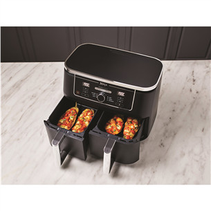 Karšto oro gruzdintuvė Ninja Foodi MAX Dual Zone AF400EU, 9.5 l, juoda