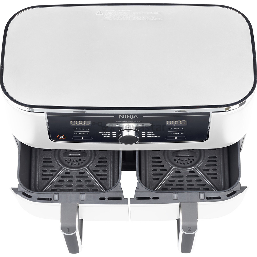 Ninja Foodi MAX Dual Zone, 9.5 L, 2470 W, balta - Karšto oro gruzdintuvė