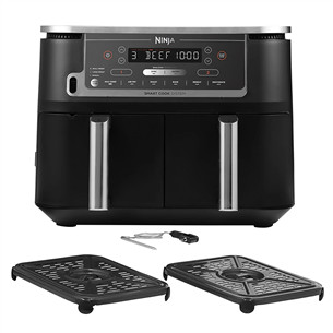 Ninja Foodi MAX Dual Zone, with probe, 9.5 L, 2470 W, black - Air fryer AF451EU