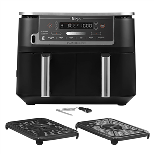 Ninja Foodi MAX Dual Zone, with probe, 9.5 L, 2470 W, juoda - Karšto oro gruzdintuvė AF451EU