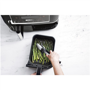 Ninja Foodi MAX Dual Zone, su temperatūros zondu, 9.5 L, 2470 W, juoda - Karšto oro gruzdintuvė