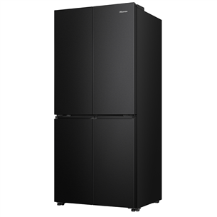Hisense, Cross Door, No Frost, 483 L, aukštis 179 cm, juodas - Šaldytuvas