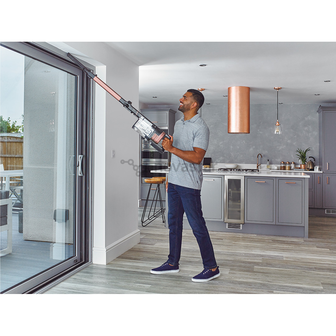 Shark Stratos Anti Hair Wrap Plus, pilkas/rausvas - Belaidis dulkių siurblys