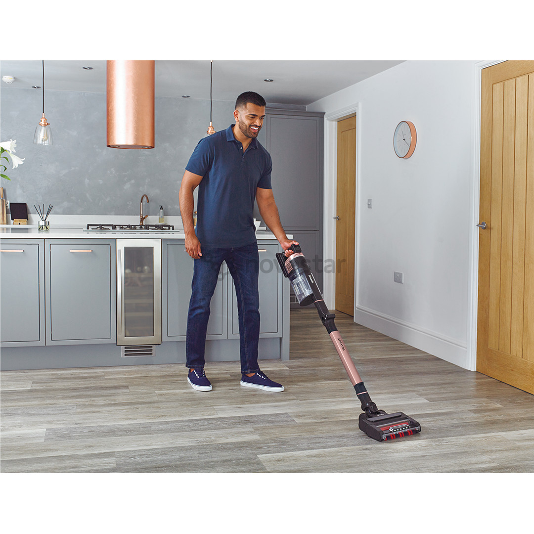 Shark Stratos Anti Hair Wrap Plus, pilkas/rausvas - Belaidis dulkių siurblys