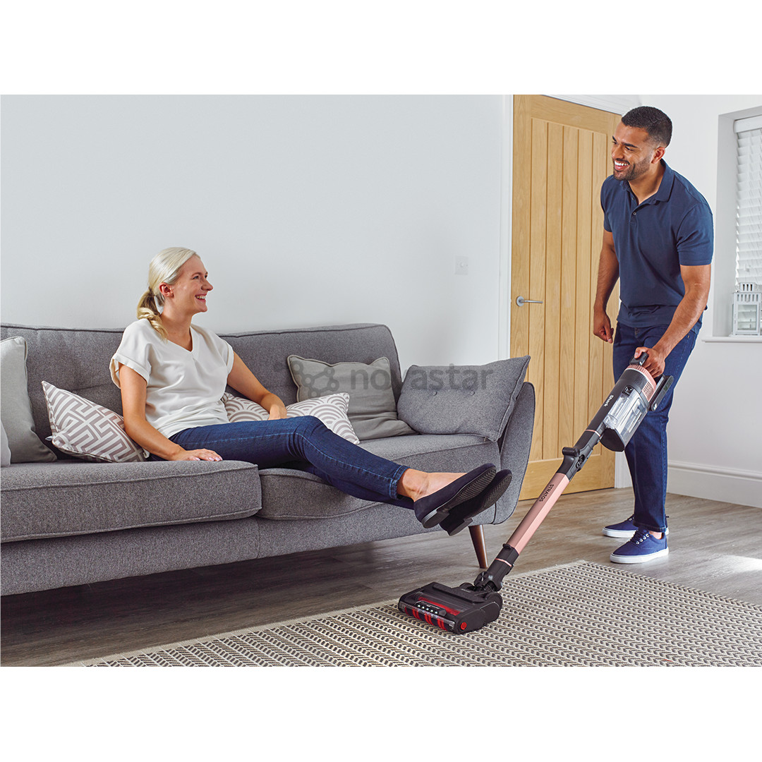 Shark Stratos Anti Hair Wrap Plus, pilkas/rausvas - Belaidis dulkių siurblys