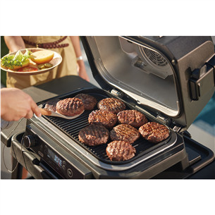 Ninja Woodfire Pro XL, juodas - Elektrinis grilis ir rūkykla