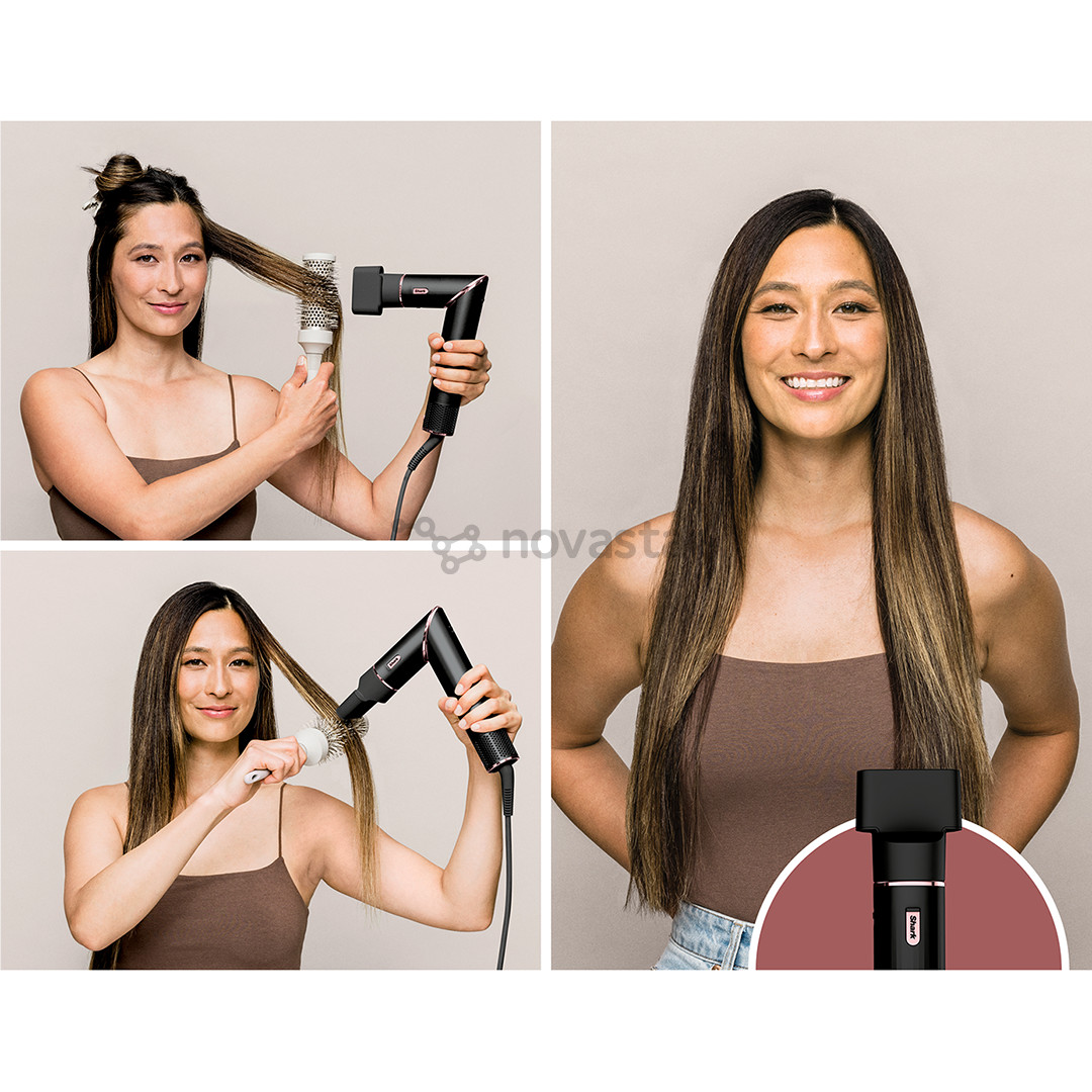 Shark FlexStyle, 1400 W, juodos - Plaukų formavimo šukos