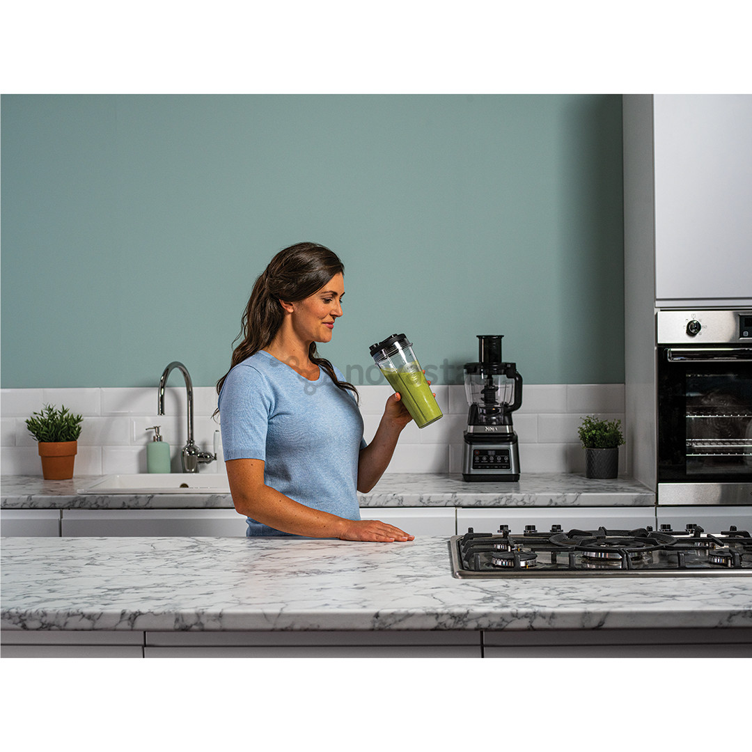 Ninja 3-in-1, Auto IQ, 1200 W, sidabro spalvos/juodas - Virtuvinis kombainas