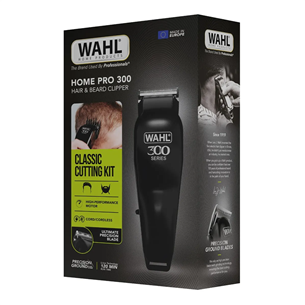 Wahl Home Pro 300, belaidė, juoda - Plaukų kirpimo mašinėlė
