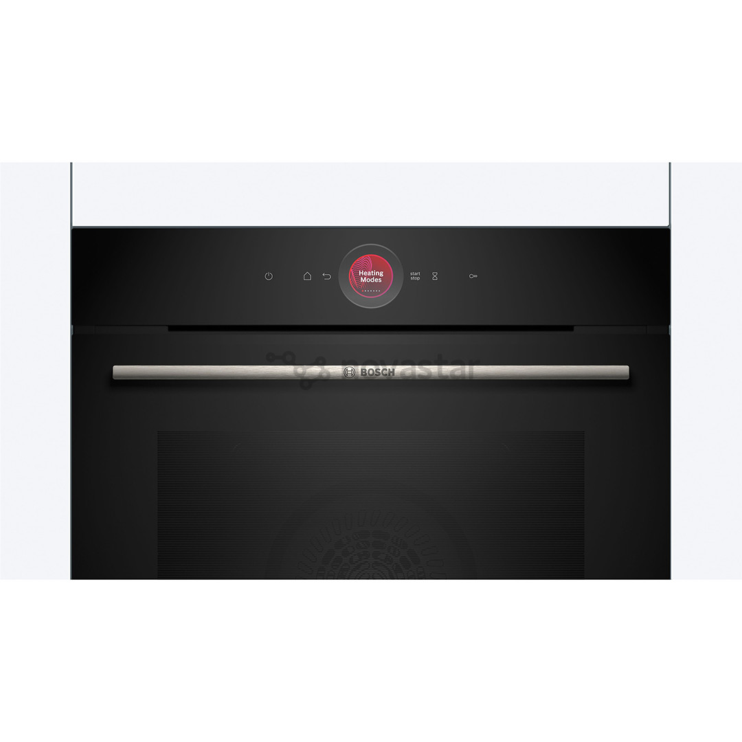 Bosch, Series 8, pyrolytic cleaning, 71 L, black - Built-in oven