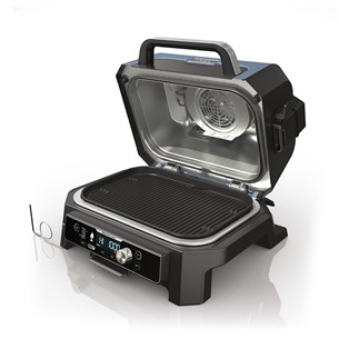 Ninja Woodfire Pro Connect XL, mėlynas/juodas - Elektrinis grilis ir rūkykla