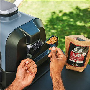 Ninja Woodfire Pro Connect XL, mėlynas/juodas - Elektrinis grilis ir rūkykla