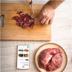 Ninja Woodfire Pro Connect XL, mėlynas/juodas - Elektrinis grilis ir rūkykla