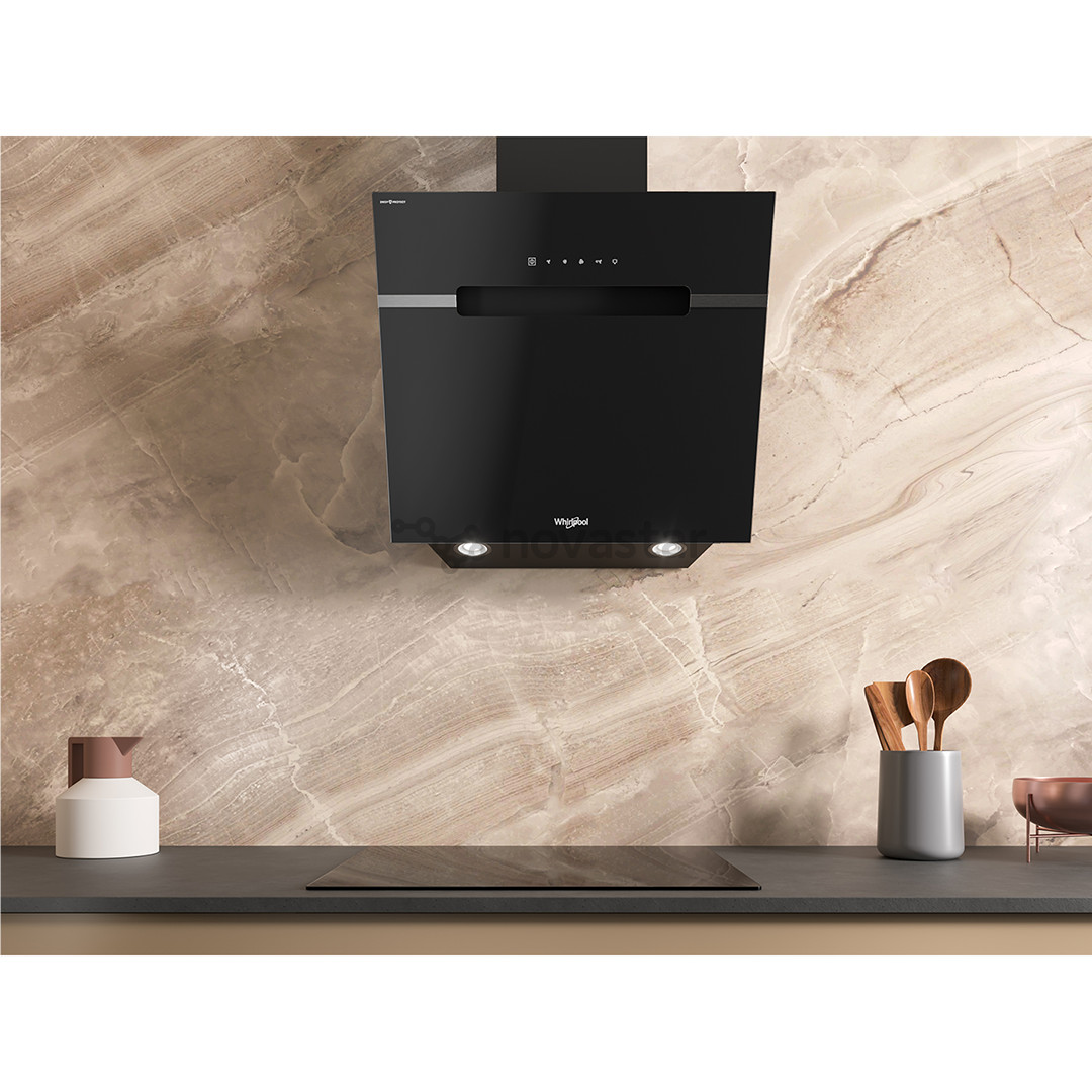 Whirlpool, 740 mᶾ/h, plotis 60 cm, juodas - Gartraukis