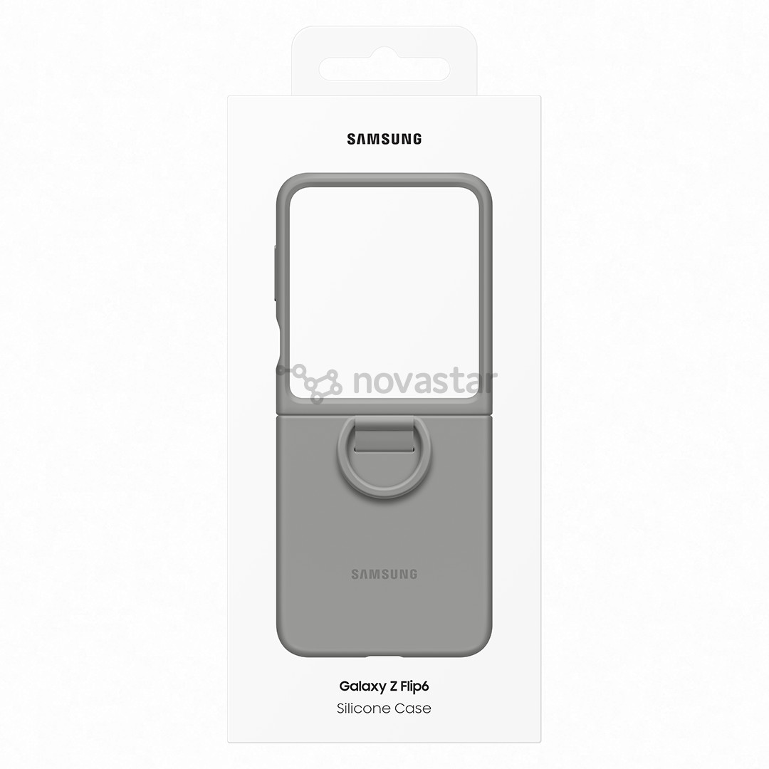 Samsung Silicone case, Galaxy Flip6, pilkas - Dėklas