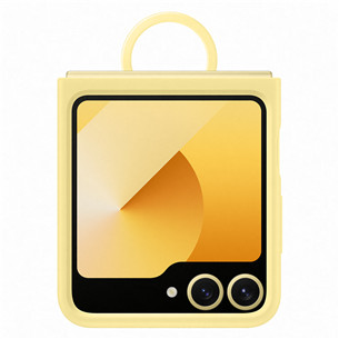 Samsung Silicone case, Galaxy Flip6, geltonas - Dėklas