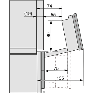 Orkaitė Miele DGC 7460 HC Pro, 67 L, juoda