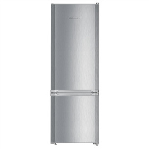 Liebherr, SmartFrost, 265 L, aukštis 162 cm, sidabro spalvos - Šaldytuvas CUELE2831