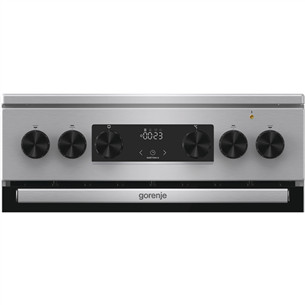 Gorenje, 70 L, plotis 50 cm, nerūdijančio plieno - Viryklė su elektrine orkaite