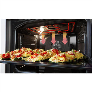 Gorenje, 70 L, plotis 50 cm, nerūdijančio plieno - Viryklė su elektrine orkaite