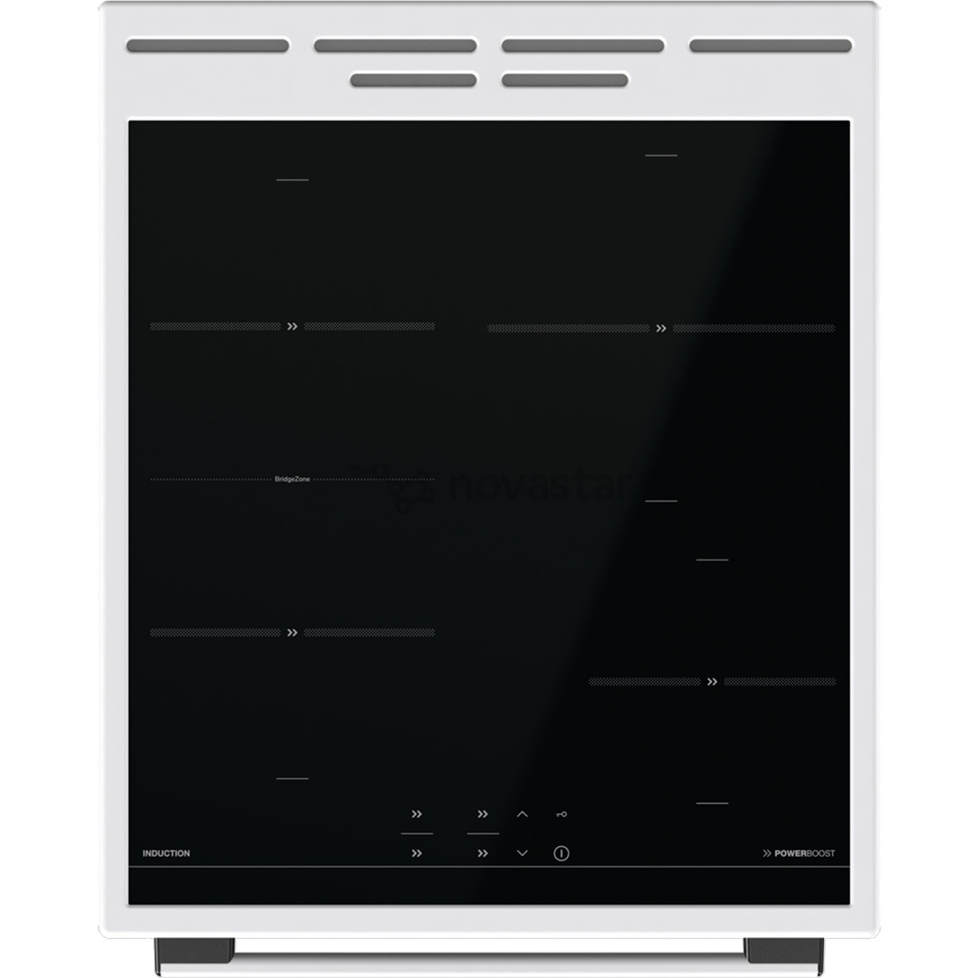 Gorenje, 70 л, ширина 50 см, белый - Индукционная плита с электрической духовкой
