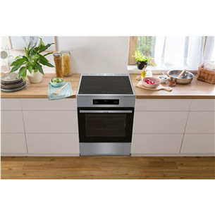 Gorenje, 71 L, plotis 60 cm, nerūdijančio plieno - Indukcinė viryklė su elektrine orkaite