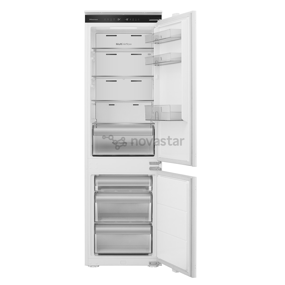 Hisense, NoFrost Dual, 252 L, aukštis 178 cm - Įmontuojamas šaldytuvas