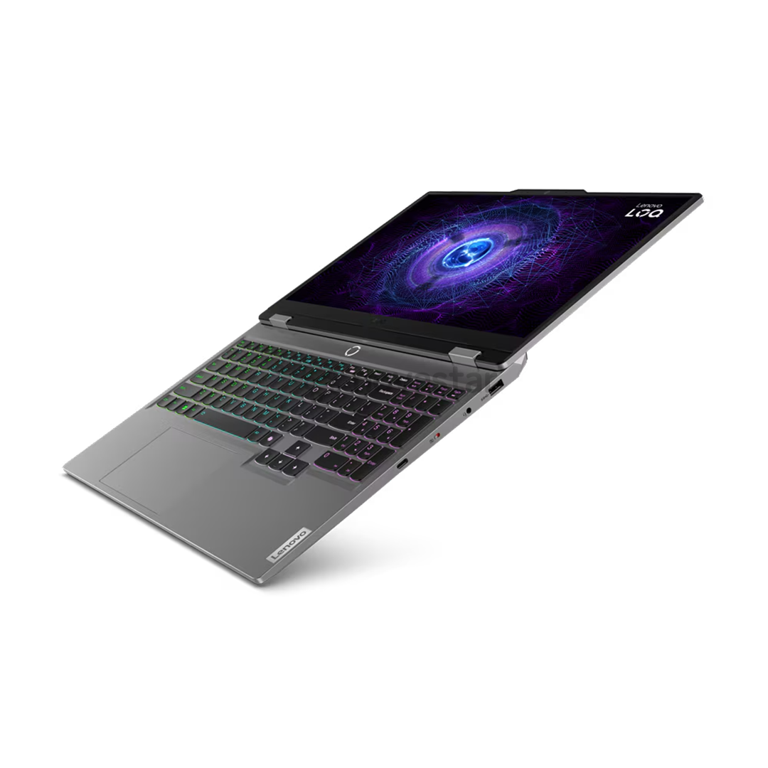 Lenovo LOQ 15IAX9, 15.6'', FHD, 144 Hz, i5, 24 GB, 512 GB, RTX 4050, ENG, pilkas - Nešiojamas kompiuteris