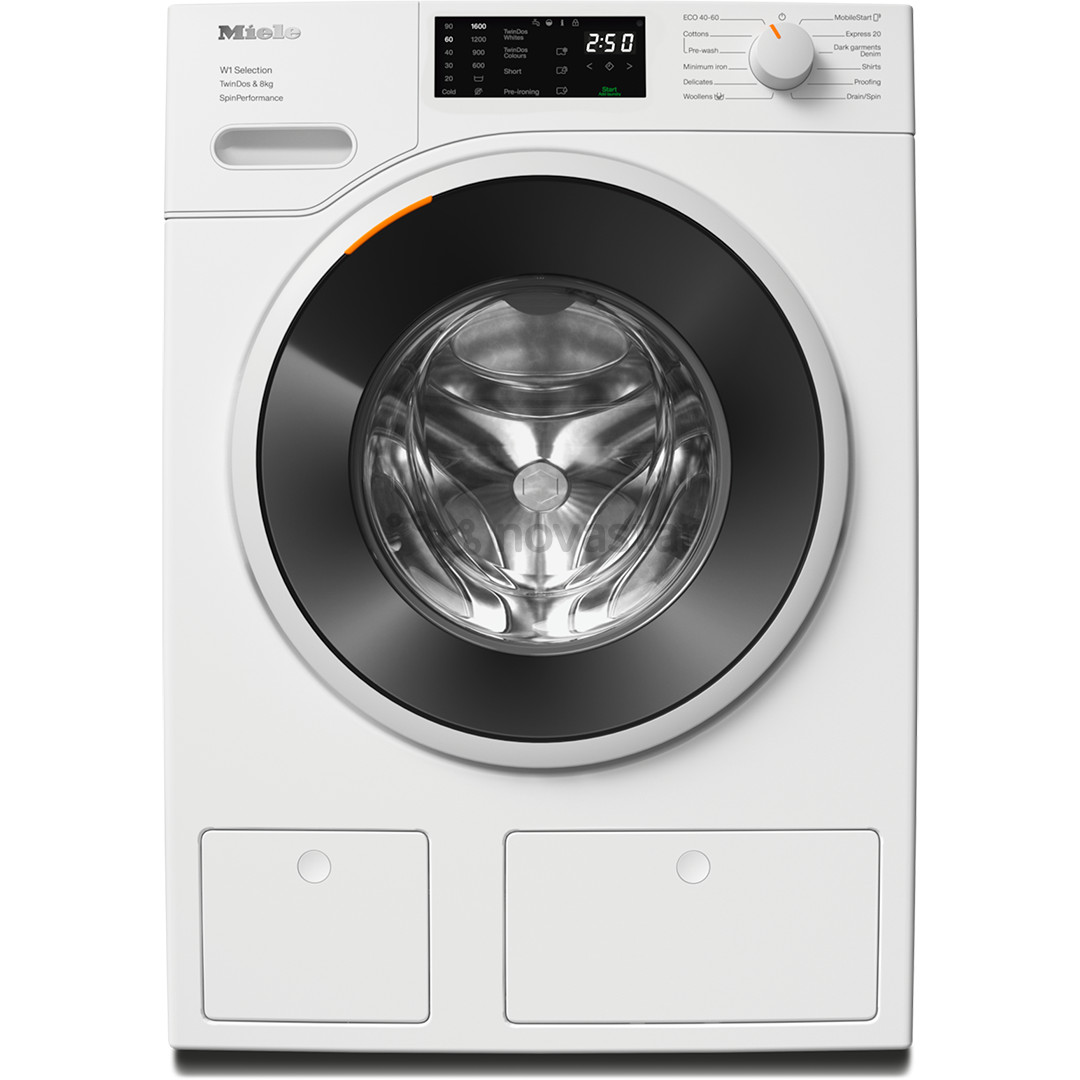 Miele, 8 kg, gylis 64,3 cm, 1600 rpm - Skalbimo mašina