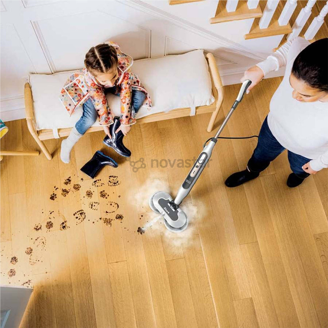 Shark Steam & Scrub S8201EU, balta - Garų šluota