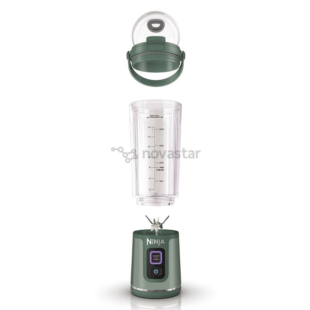 Ninja Blast, green - Portable cordless blender