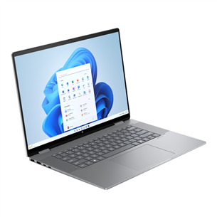 Nešiojamas kompiuteris HP Envy x360 2-in-1 Laptop 16-ad0001ny, 16'', WUXGA, IPS, Ryzen 5, 16 GB, 512 GB, sidabro spalvos