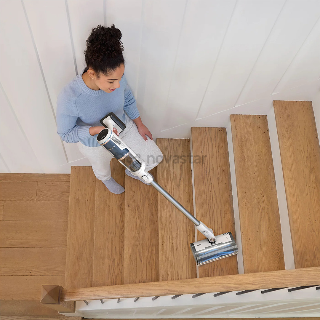 Shark Floor Detect, Auto Empty, baltas - Dulkių siurblys - šluota