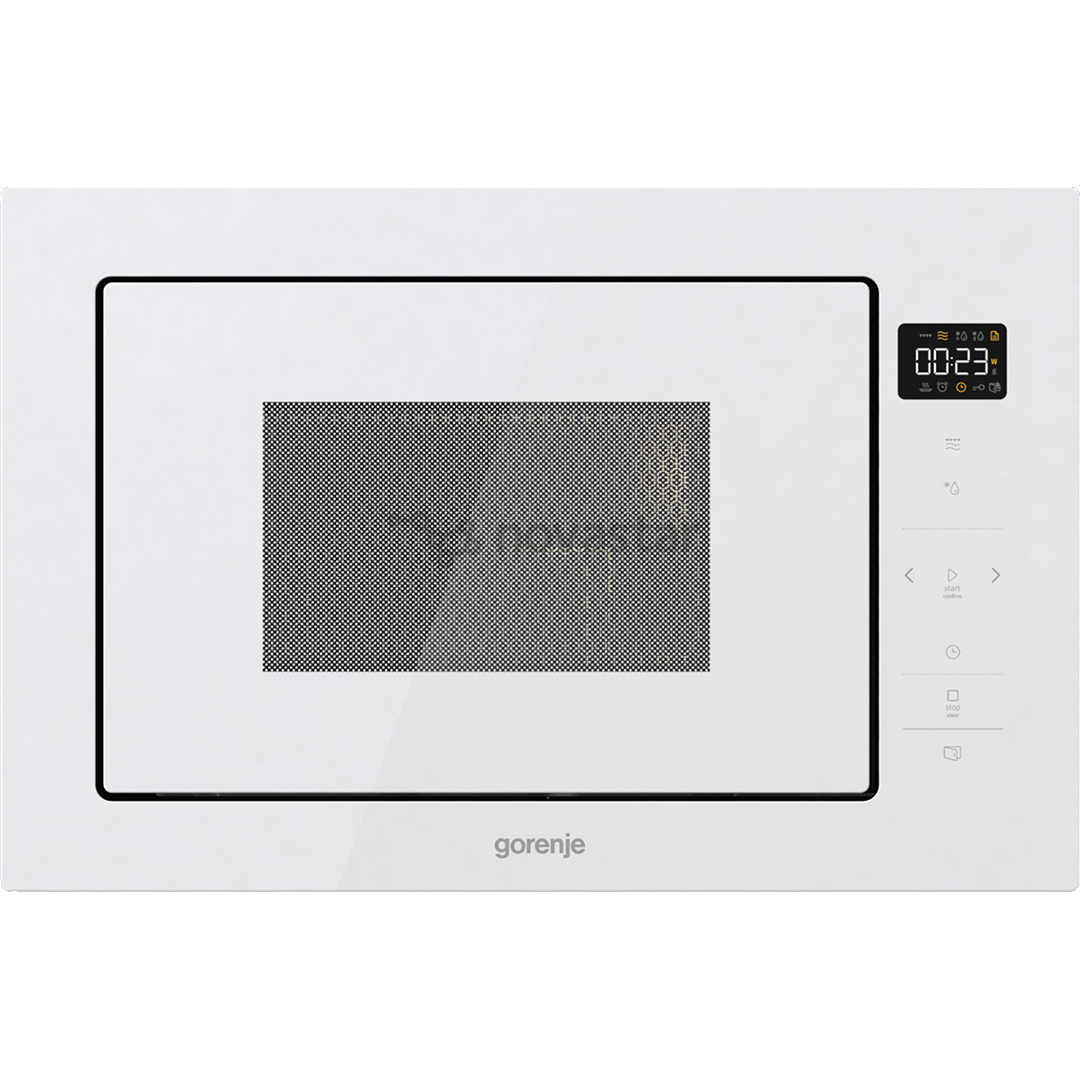 Gorenje, 25 L, 900 W, balta - Įmontuojama mikrobangų krosnelė su grilio funkcija