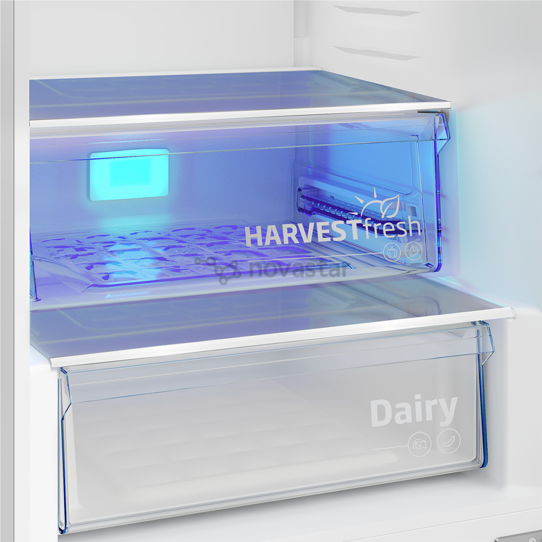 Beko, NeoFrost, 355 L, height 204 cm, dark inox - Refrigerator