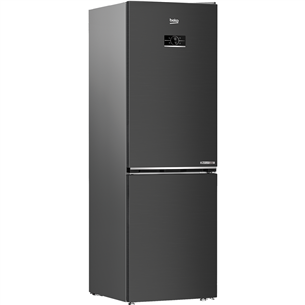 Šaldytuvas Beko, No Frost, 316 L, aukštis 187 cm, pilkas